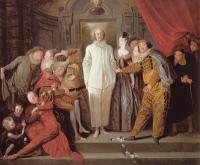 Watteau, Jean-Antoine - Italian Comedians